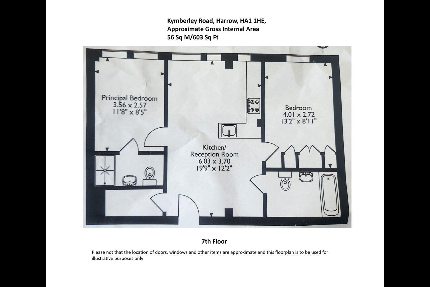 Flat Kymberley Road in Greater London