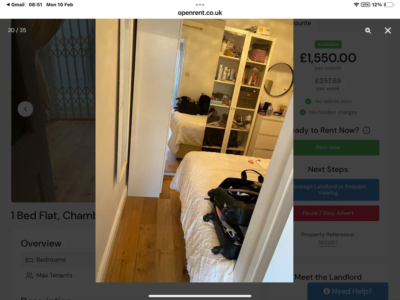 Flat Chamberlayne Avenue in Greater London