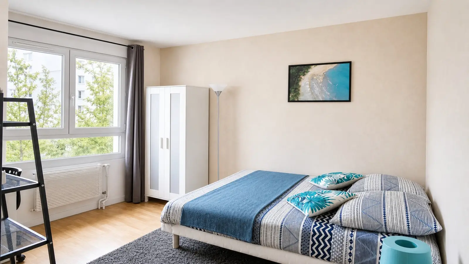 Chambre Rue Vitruve à Paris