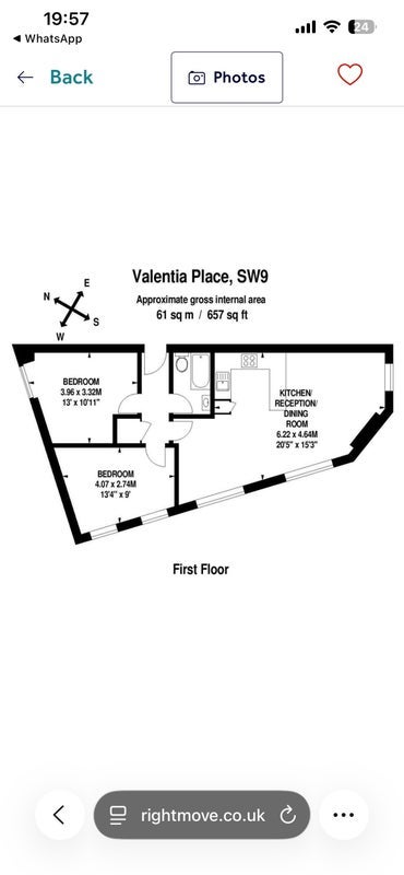 Room Coldharbour Lane in Greater London