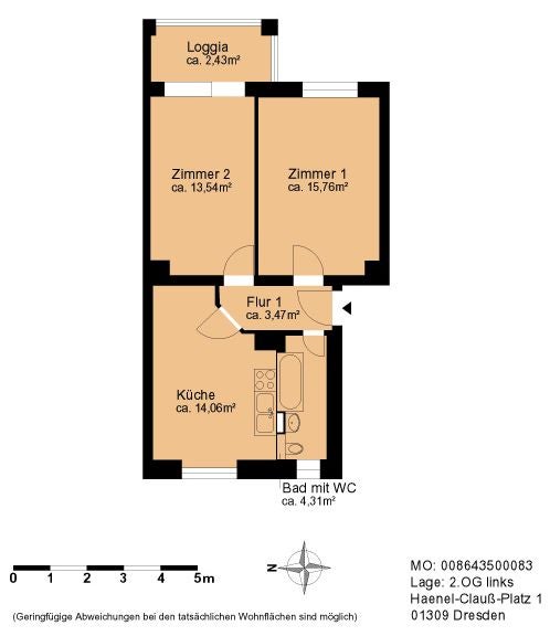 Wohnung Haenel-Clauß-Platz in Dresden