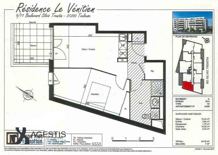 Flat Boulevard Silvio Trentin in Toulouse