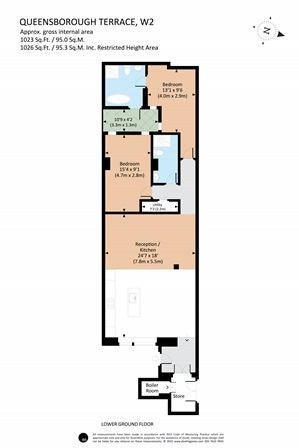 Flat Queensborough Terrace in City of Westminster