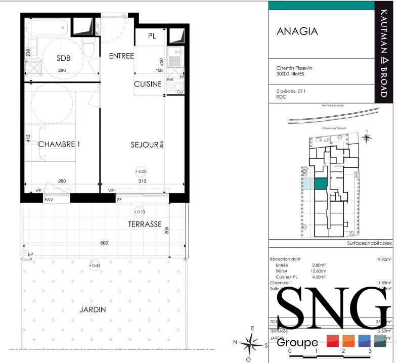 Appartement Chemin de Pissevin à Nîmes