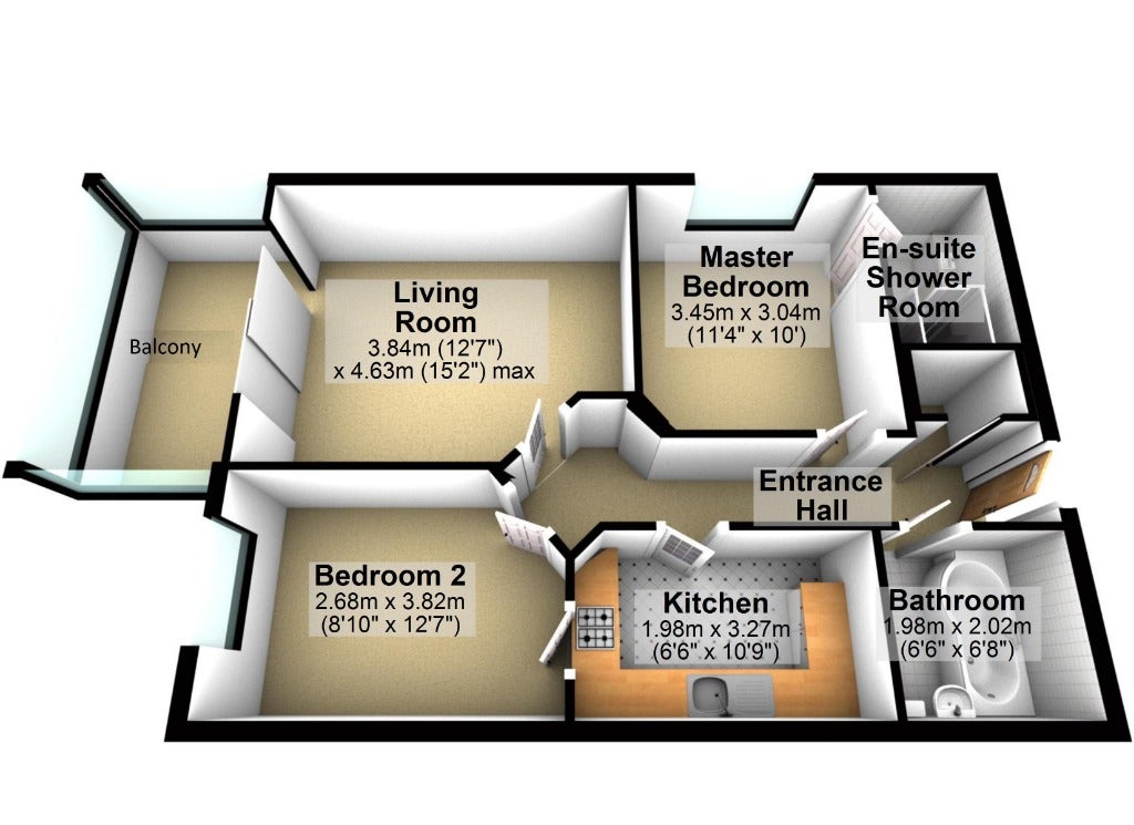 Flat Rollesbrook Gardens in Southampton