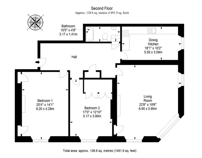 Flat West Maitland Street in City of Edinburgh