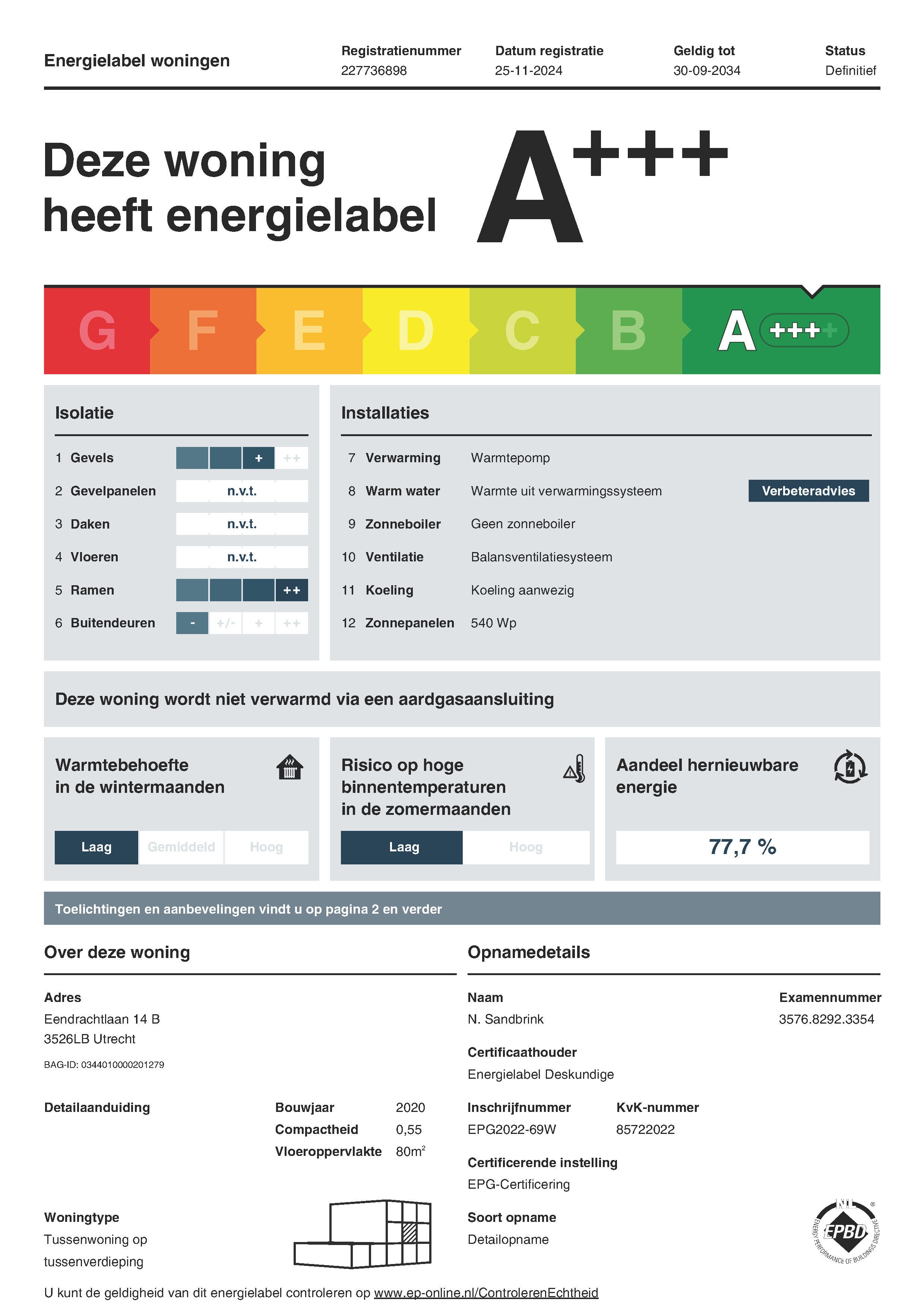 Flat Eendrachtlaan in Utrecht