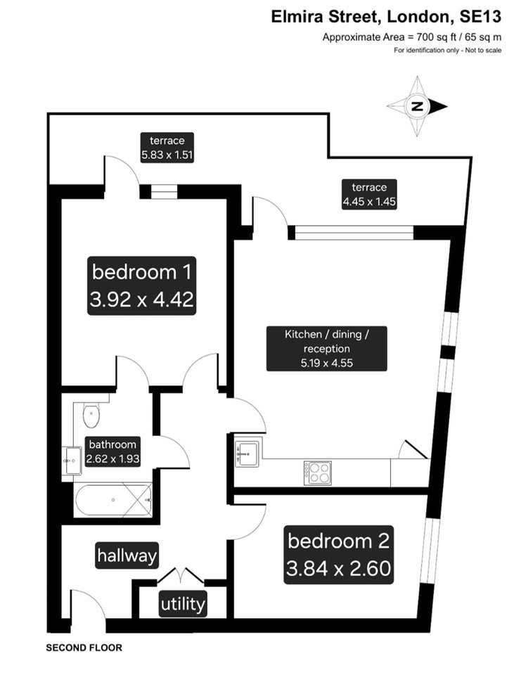 Flat Vian Street in Greater London