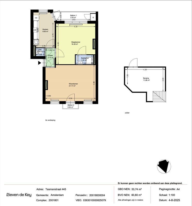 Appartement Tasmanstraat 21
