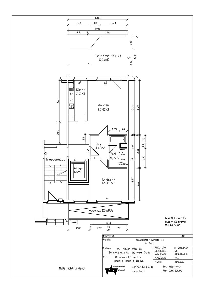 Wohnung Zeulsdorfer Straße in Gera