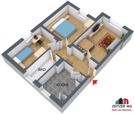 Zimmer Budapester Straße in Zeitz
