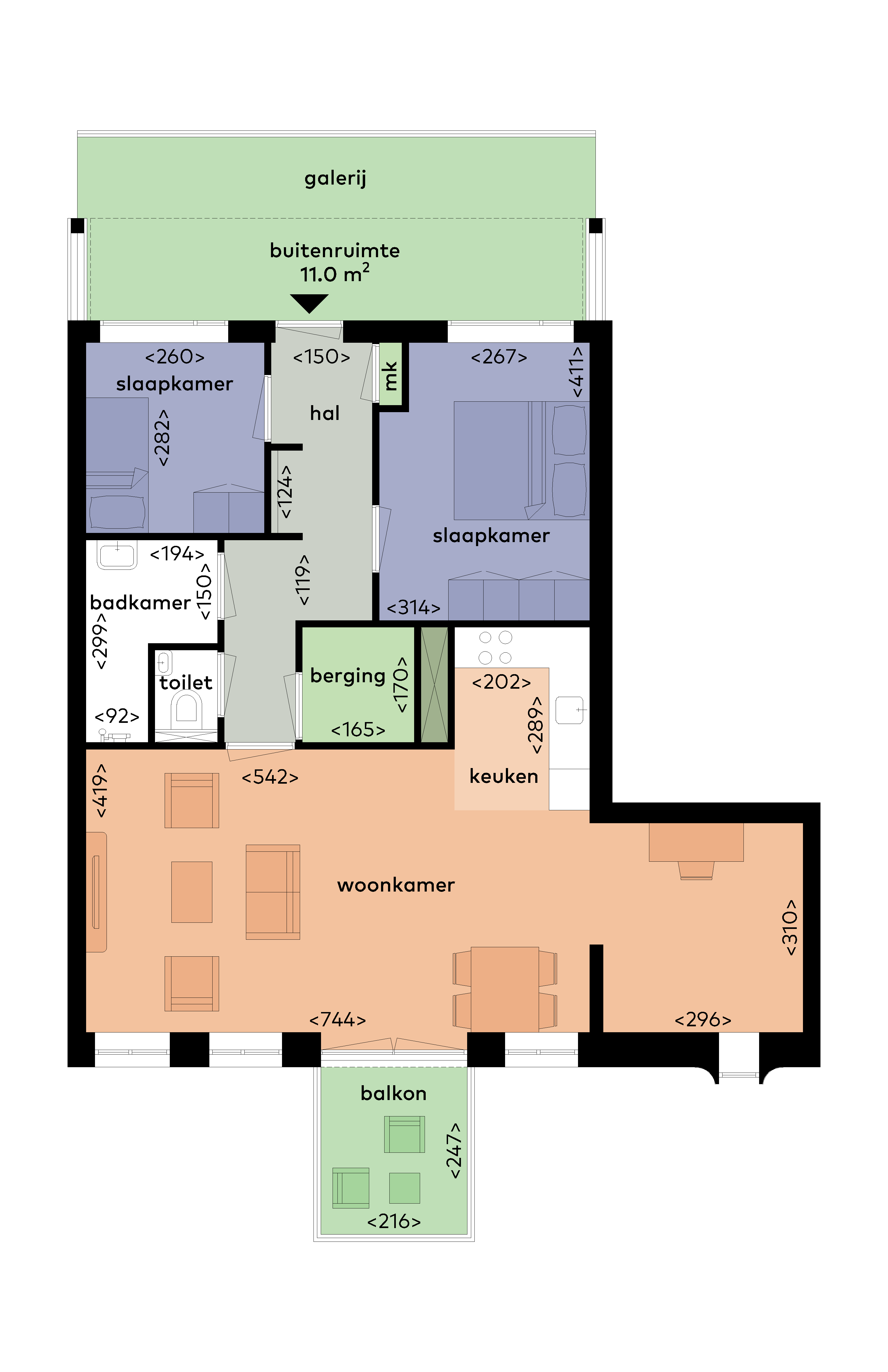 Appartement Toxopeusstraat 282 in Groningen