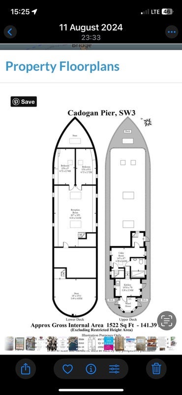 Room Cadogan Pier in Greater London
