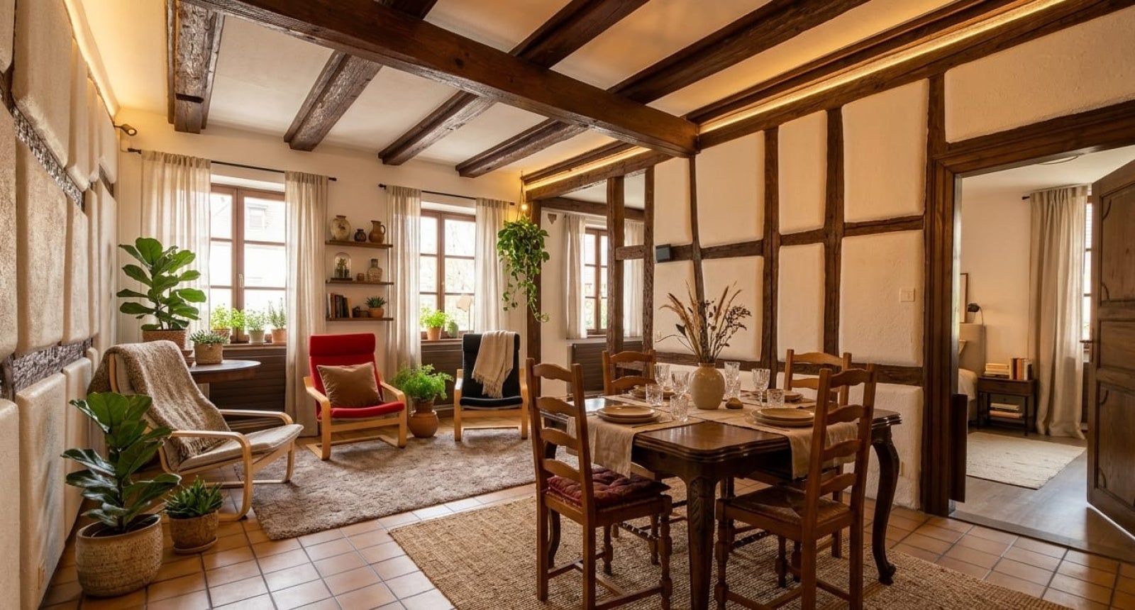 Flat Place des Six Montagnes Noires in Colmar