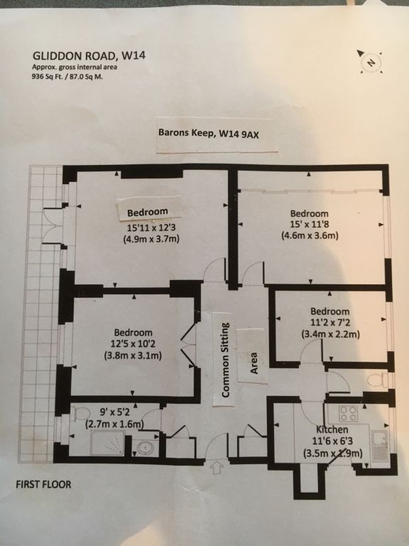 Flat Gliddon Road in Greater London