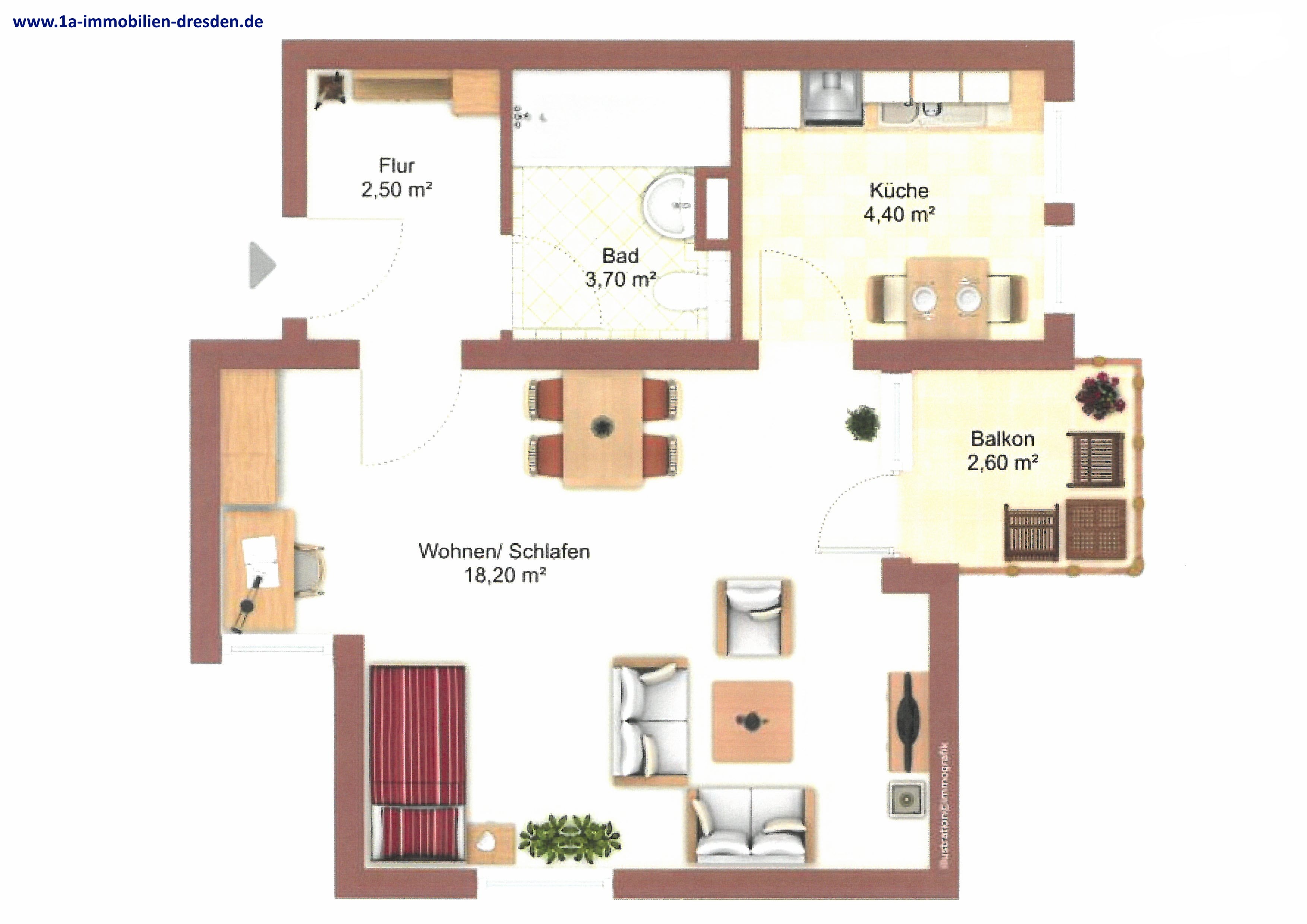 Wohnung Augsburger Straße in Dresden