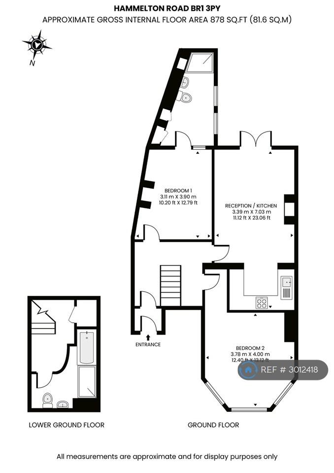 Flat Hammelton Road in Greater London