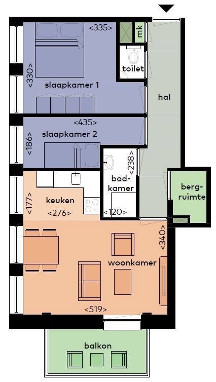Appartement Noordzeelaan 16 C in Zwolle