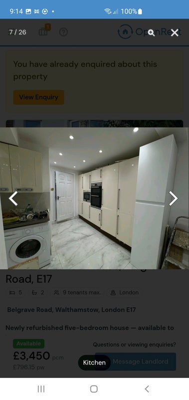Room Belgrave Road in Greater London