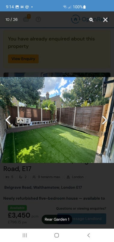 Room Belgrave Road in Greater London