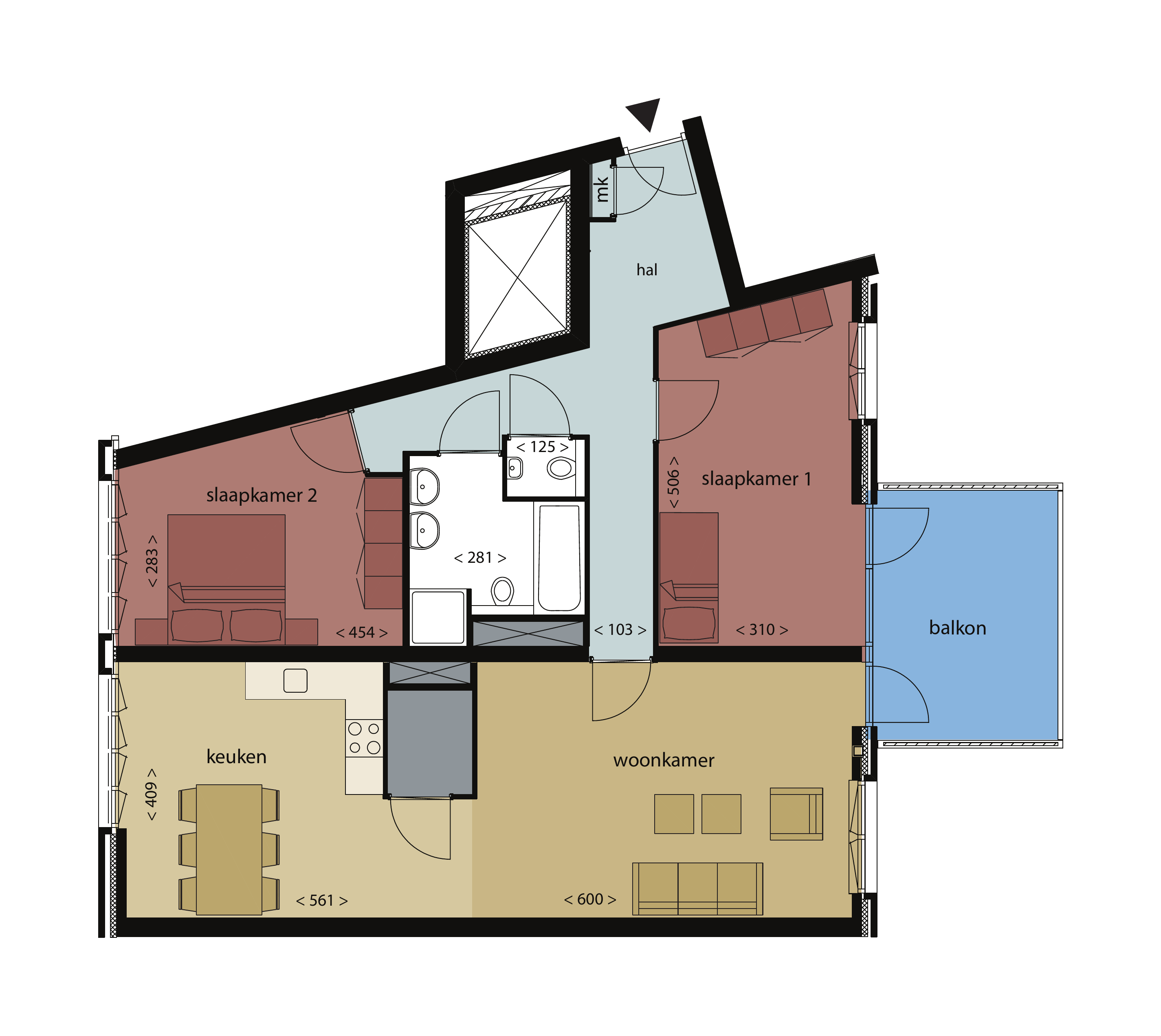 Appartement Terheijdenstraat 54 in Breda