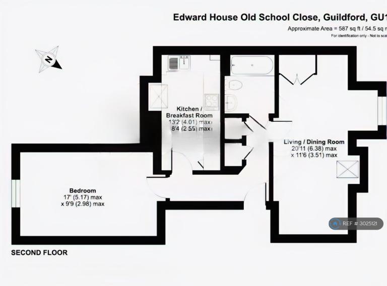 Flat Old School Close in Guildford
