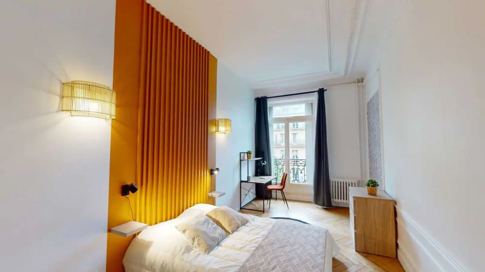 Chambre Rue Ampère à Paris