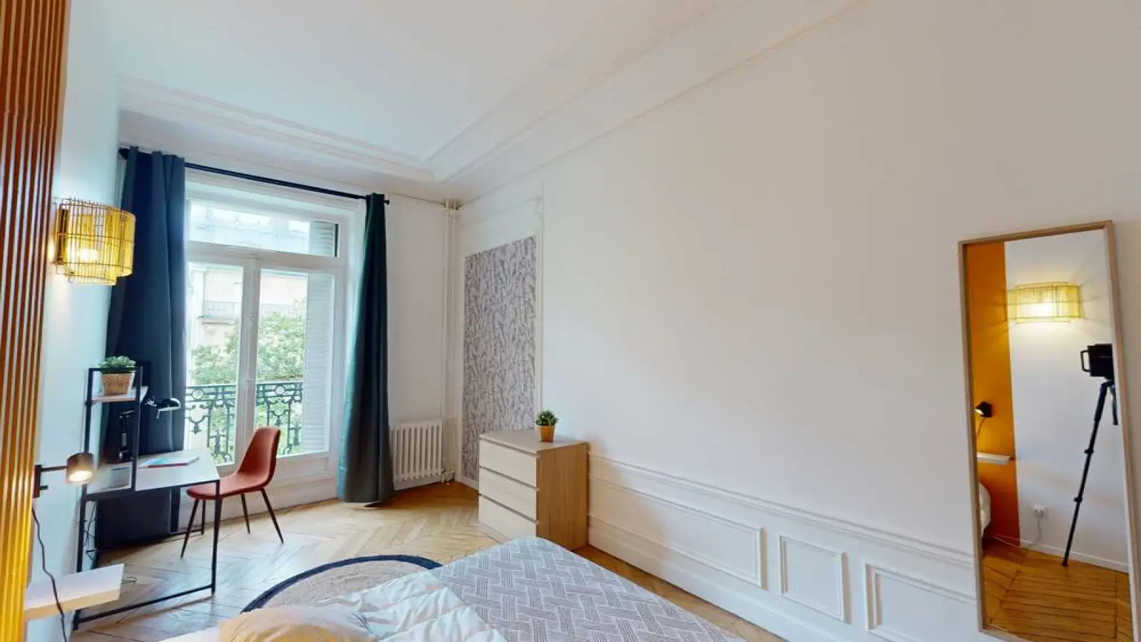 Chambre Rue Ampère à Paris