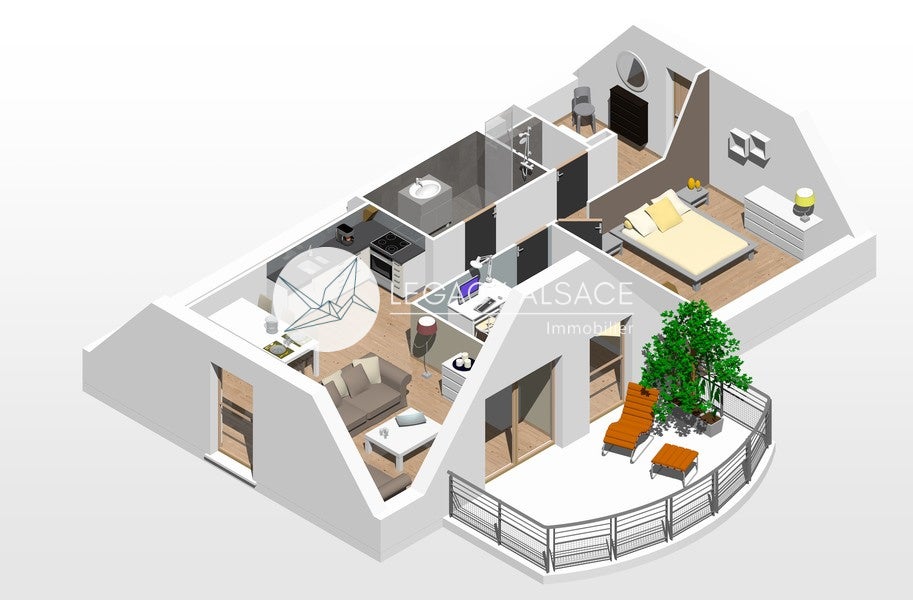 Appartement Rue du Général de Gaulle à Fegersheim