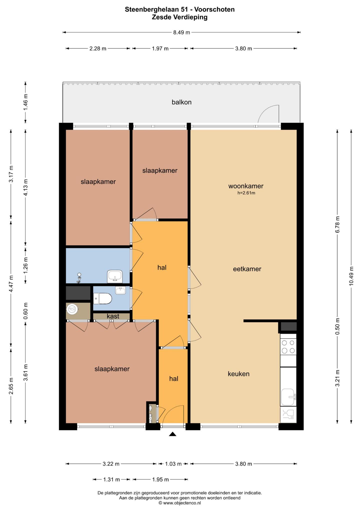 Appartement Steenberghelaan in Voorschoten