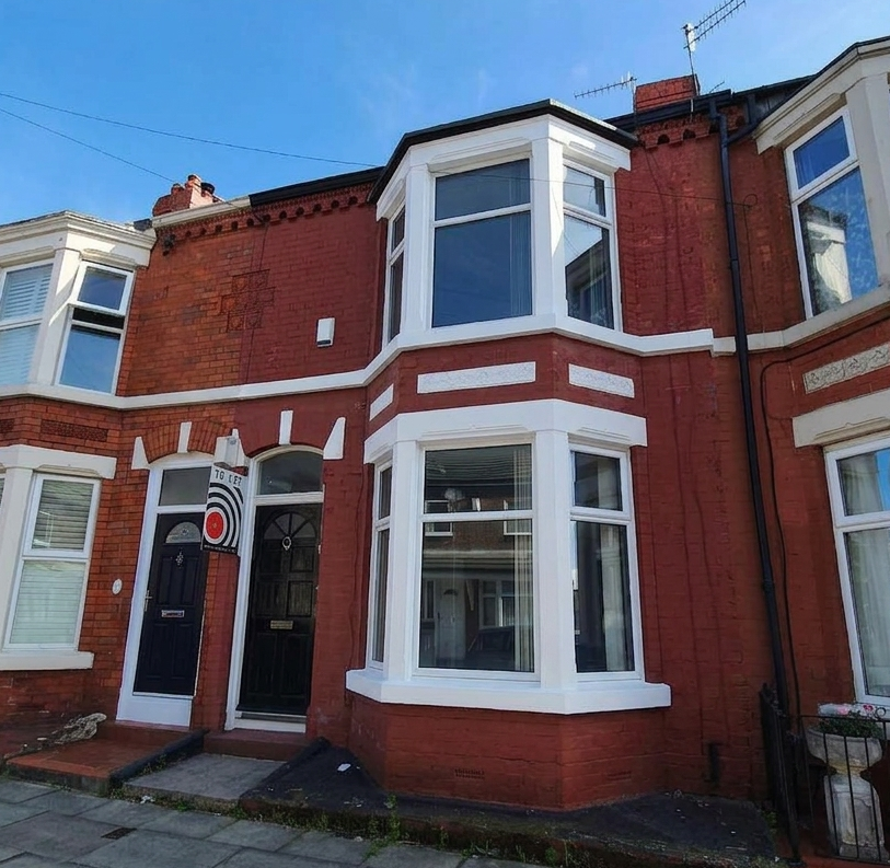 House Ashbourne Road in Liverpool