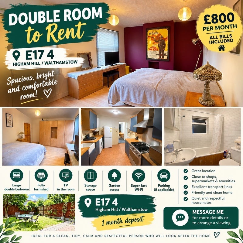 Room Roberts Road in Greater London