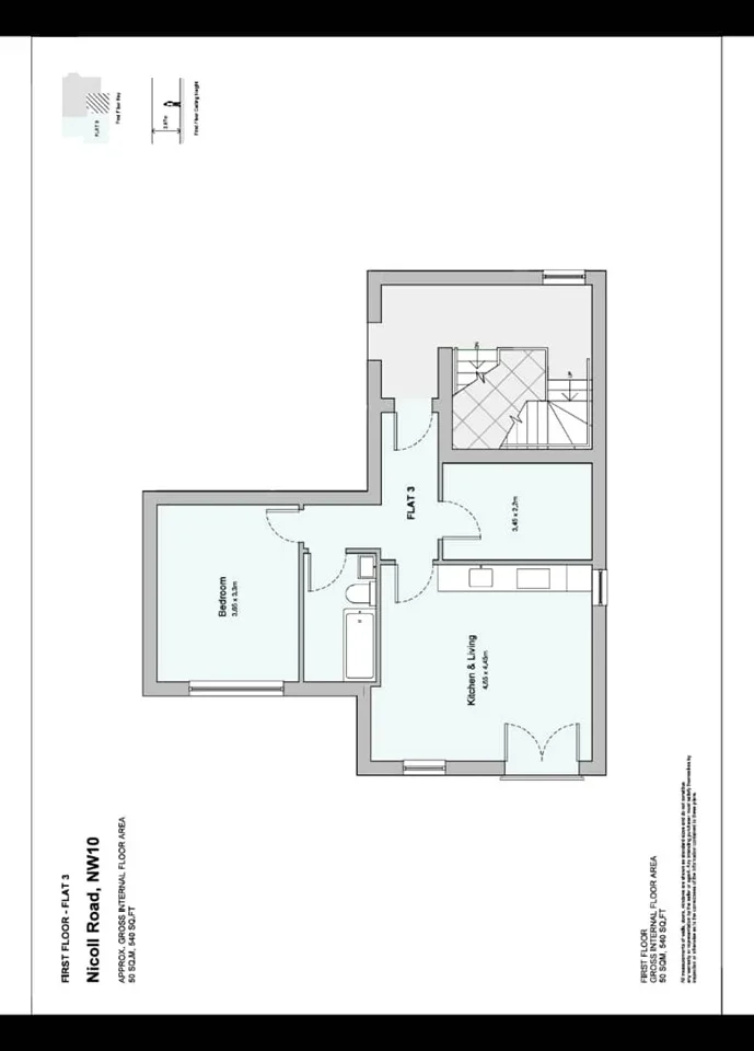 Flat Nicoll Road in Greater London