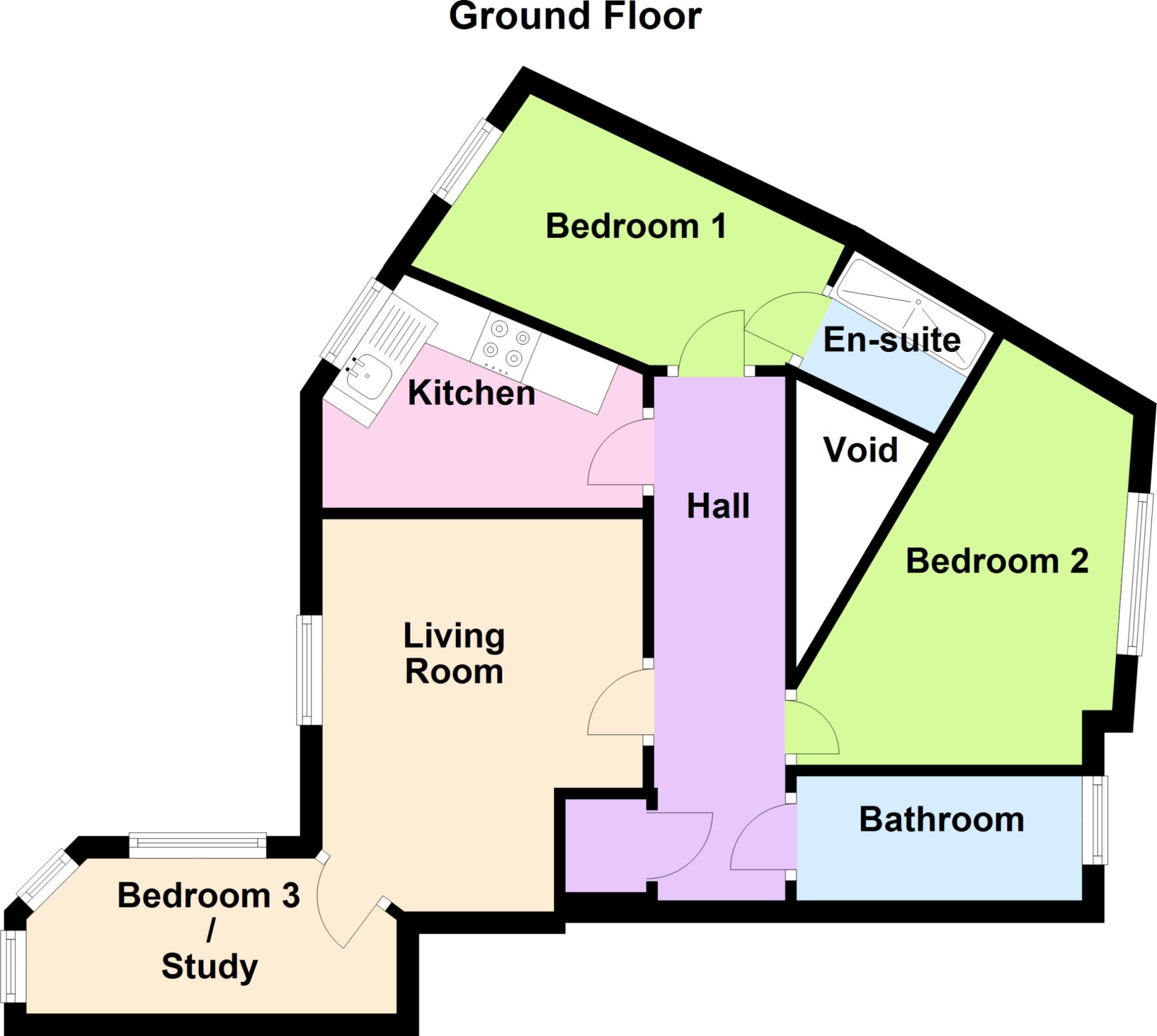 Flat Pennant Court in Wolverhampton