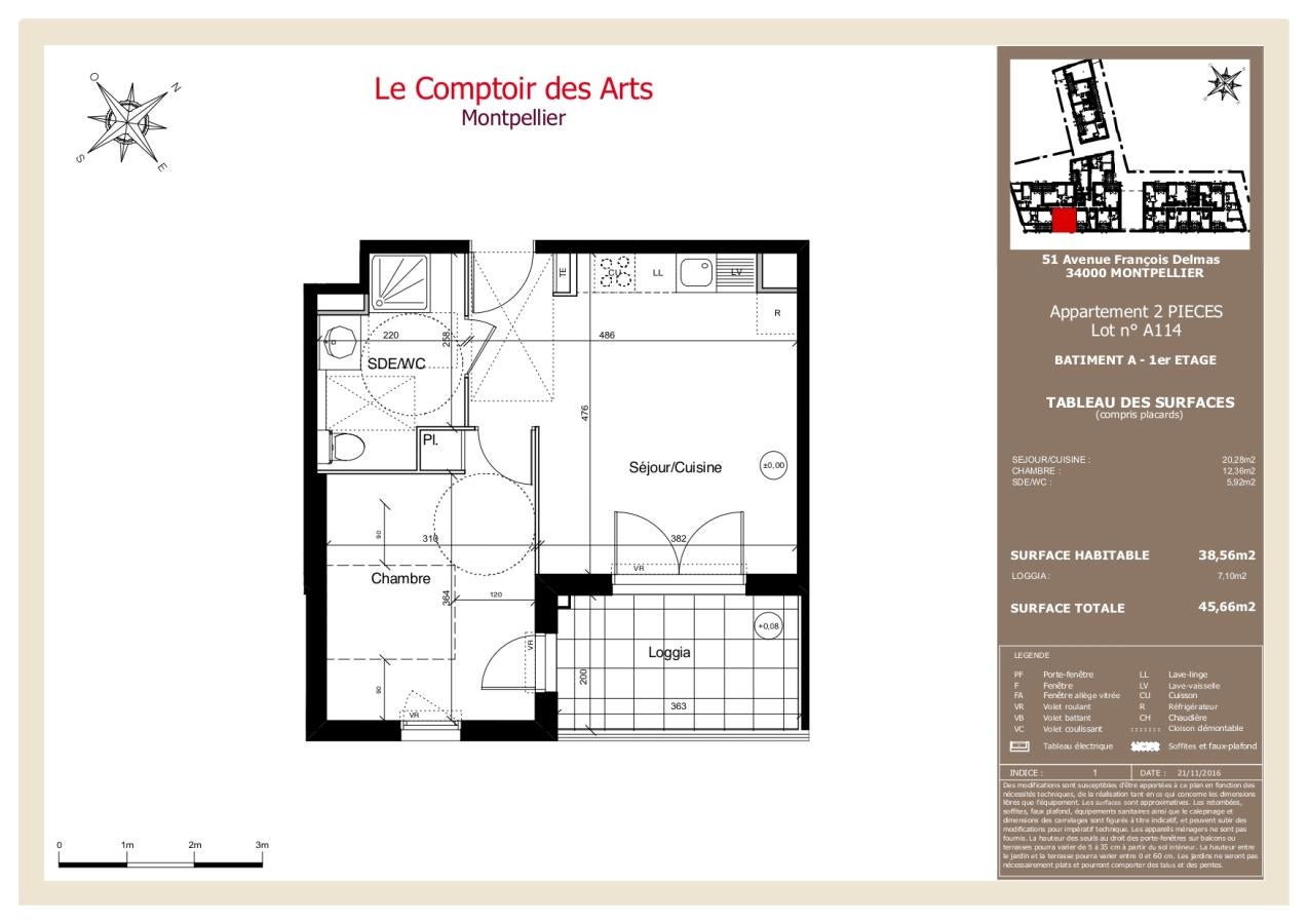 Appartement Avenue François Delmas à Montpellier