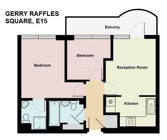Flat Gerry Raffles Square in Greater London