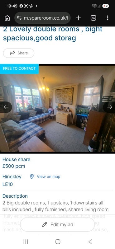 Room Edward Street in Hinckley and Bosworth