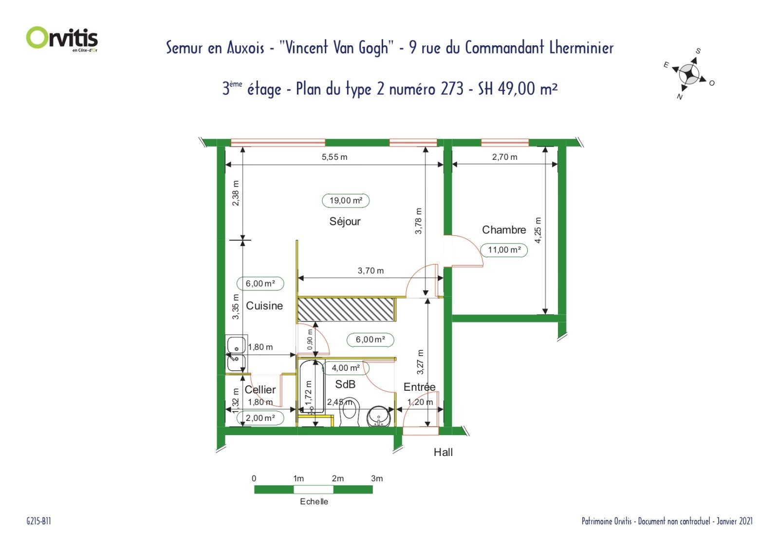Flat Rue Commandant Lherminier in Semur-en-Auxois