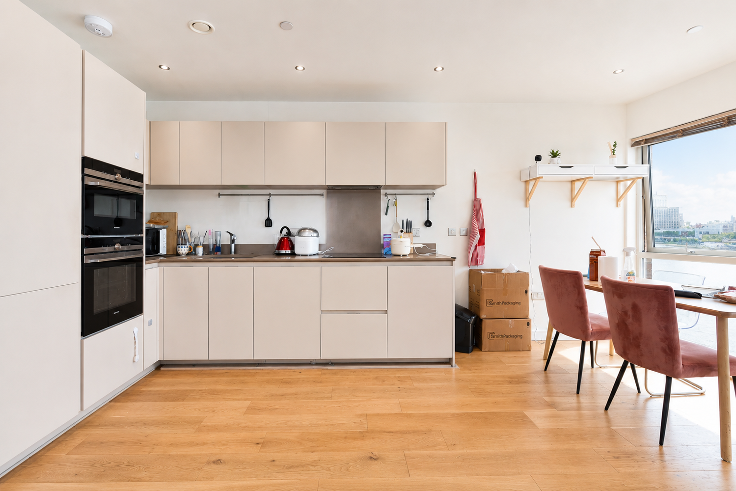 Flat River Barge Close in Greater London