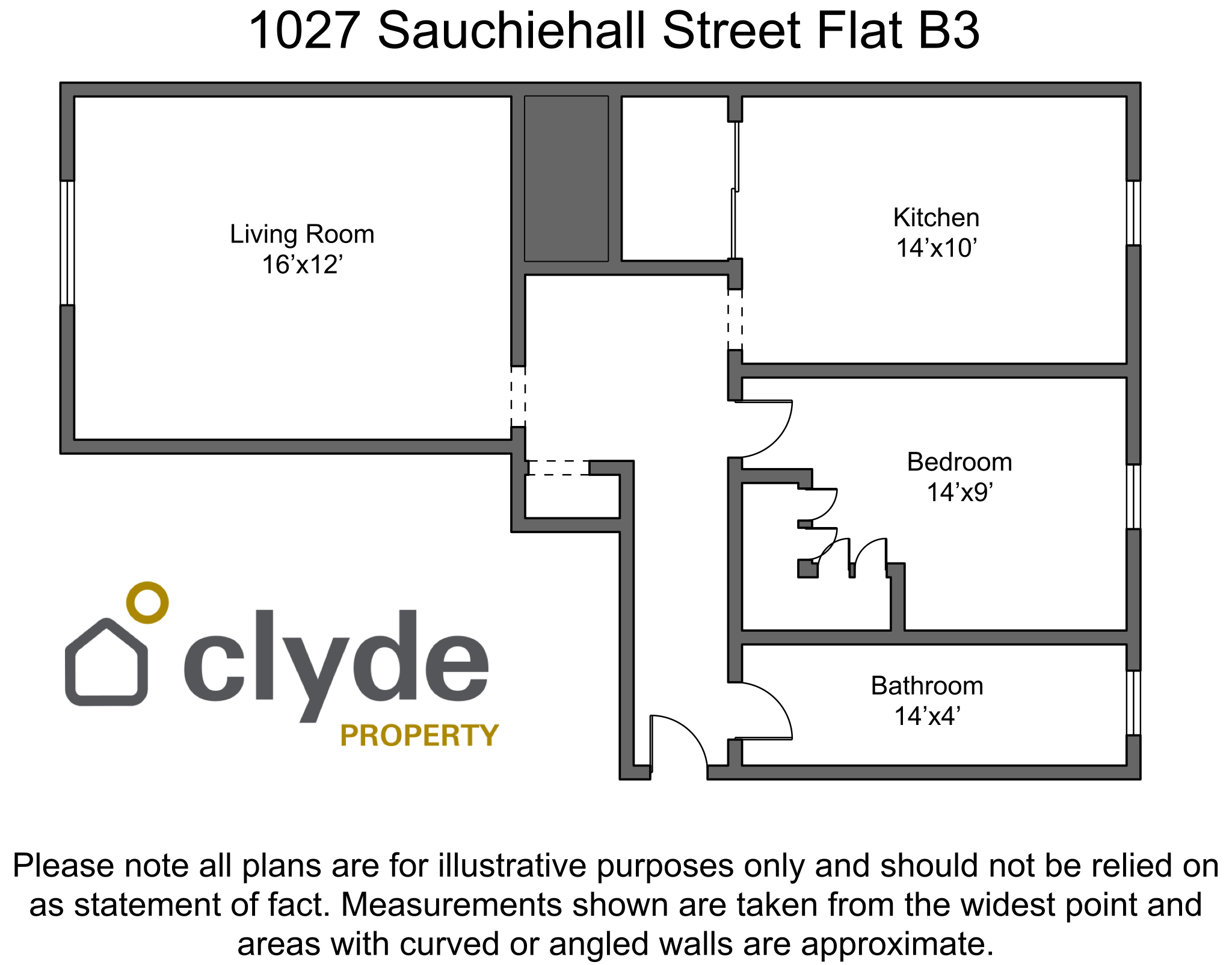 Flat Sauchiehall Street in Glasgow