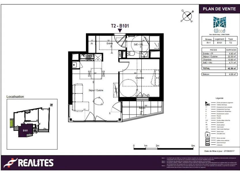 Appartement Rue Valentin Haüy à Tours