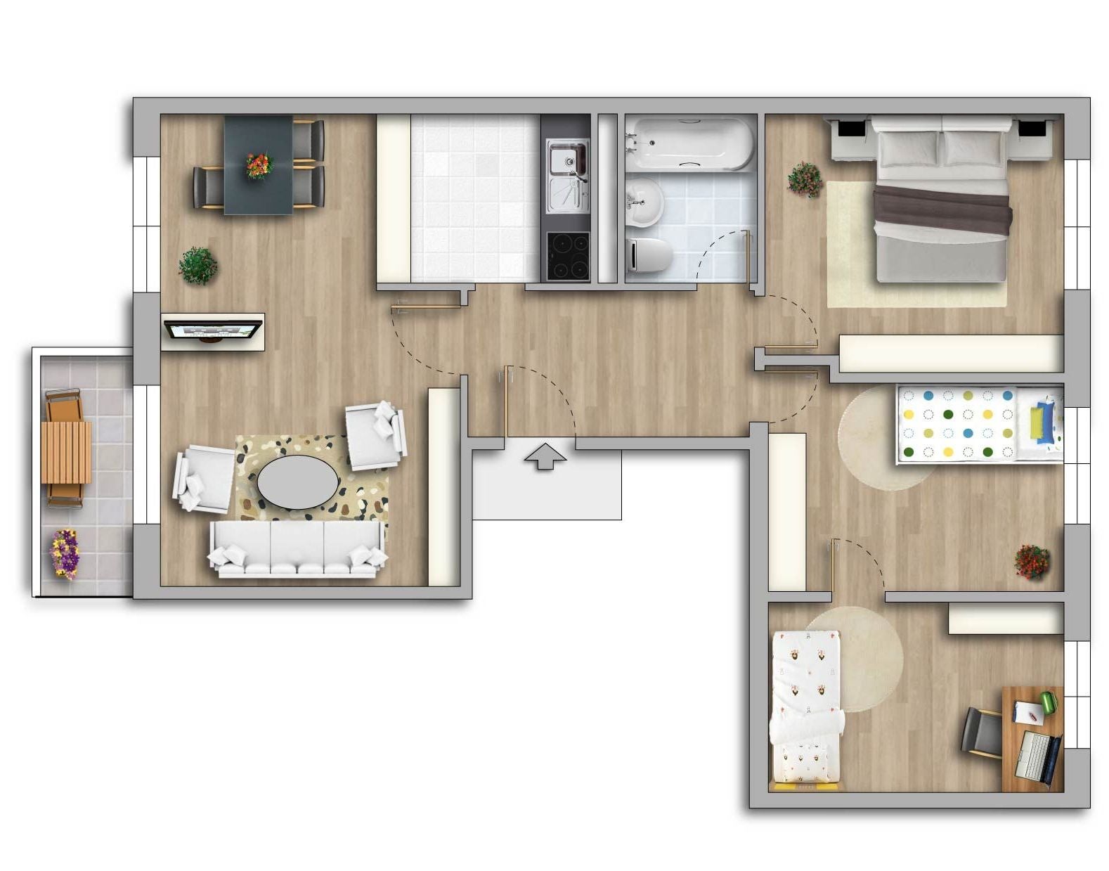 Wohnung Lortzingbogen in Halle (Saale)