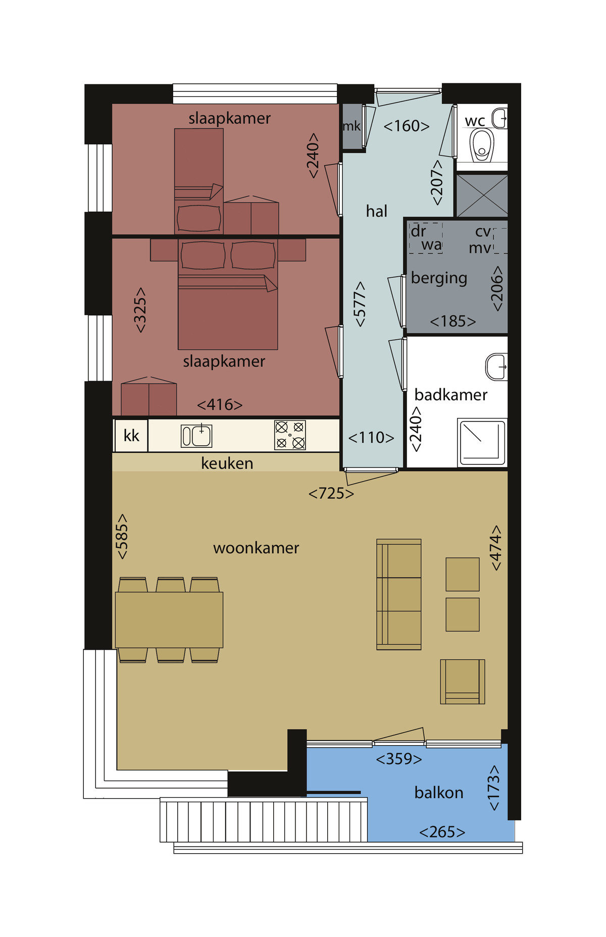 Appartement te huur in Amsterdam – J.P. Kloosstraat – foto 1
