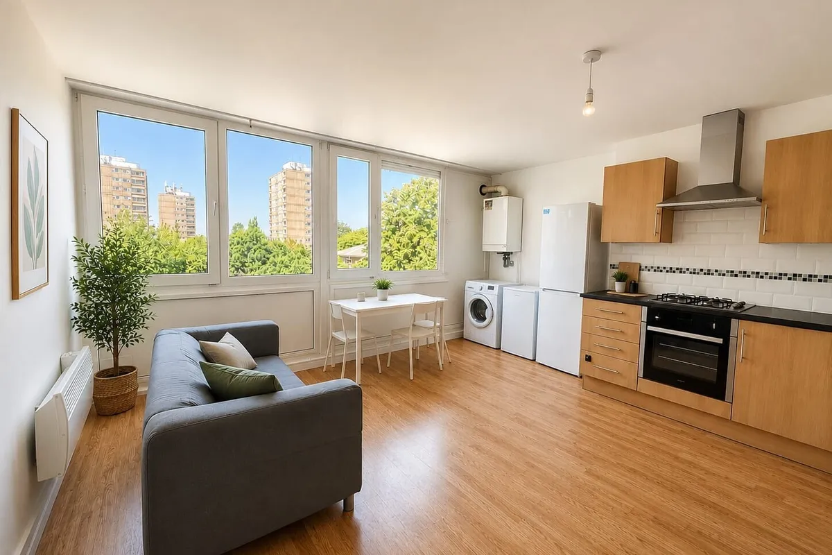 Flat Ibsley Gardens in Greater London