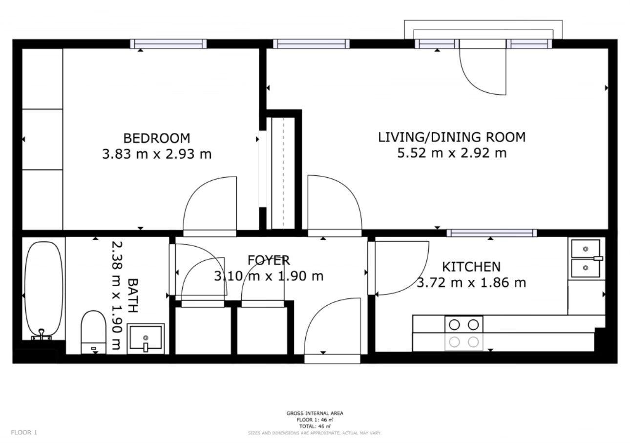 Flat Sovereign Place in Greater London