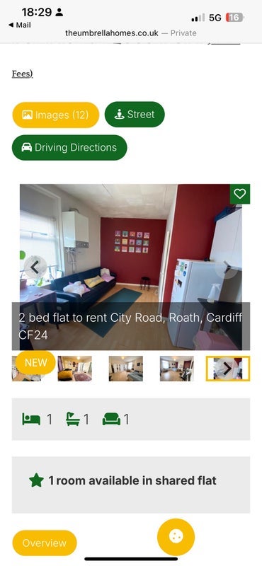Room Pearson Street in Cardiff