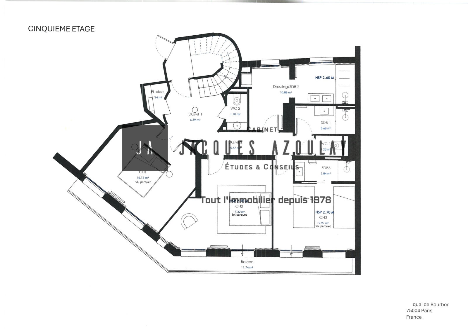 Flat Rue du Parc Royal in Paris