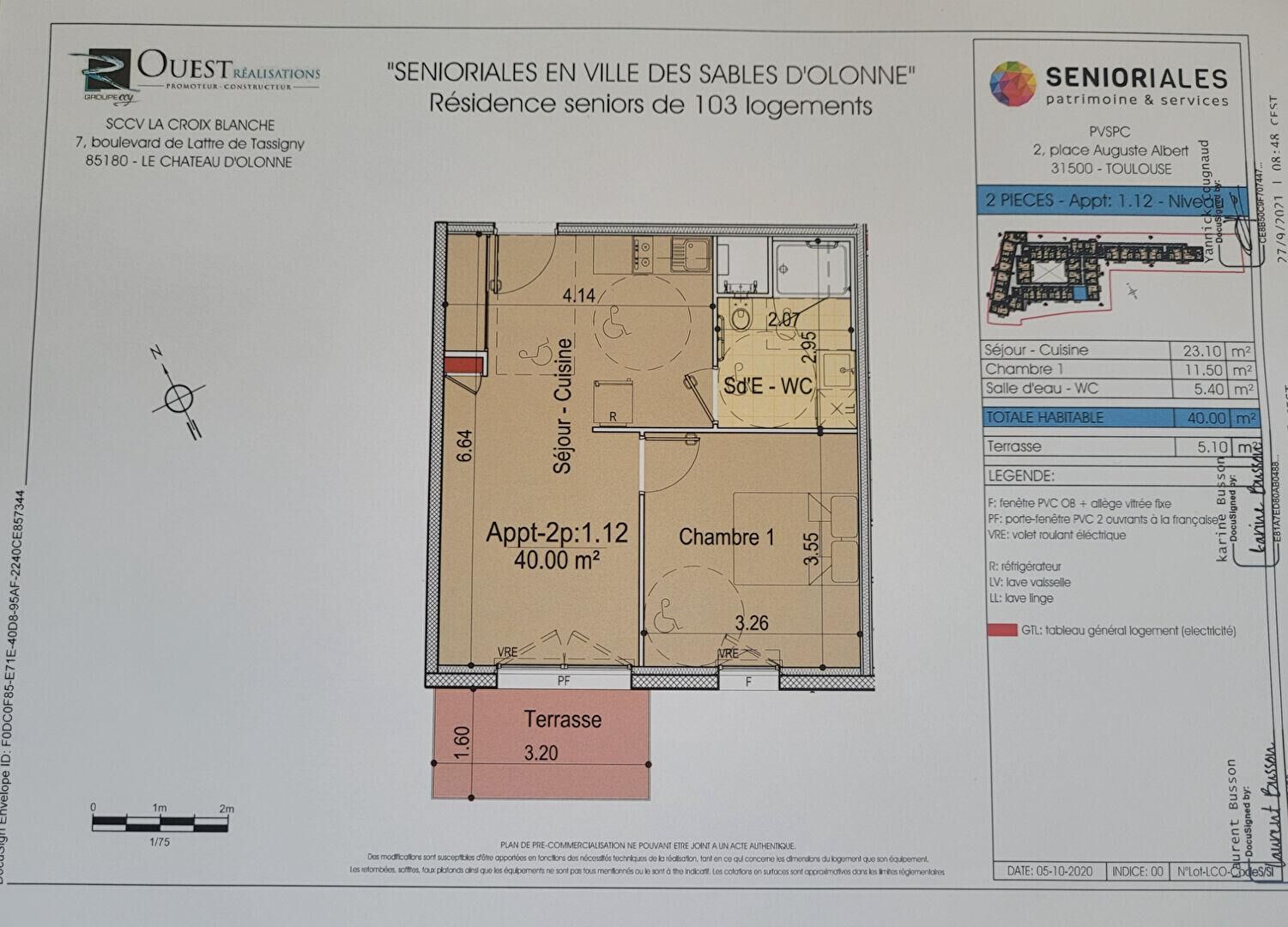 Appartement Rue du Maréchal Joffre à Les Sables-d'Olonne