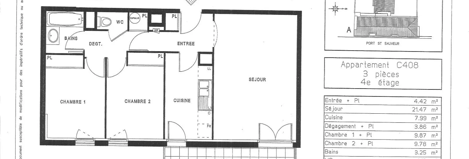 Appartement Port Saint-Sauveur à Toulouse