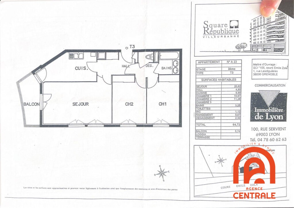 Appartement Cours Émile Zola à Villeurbanne
